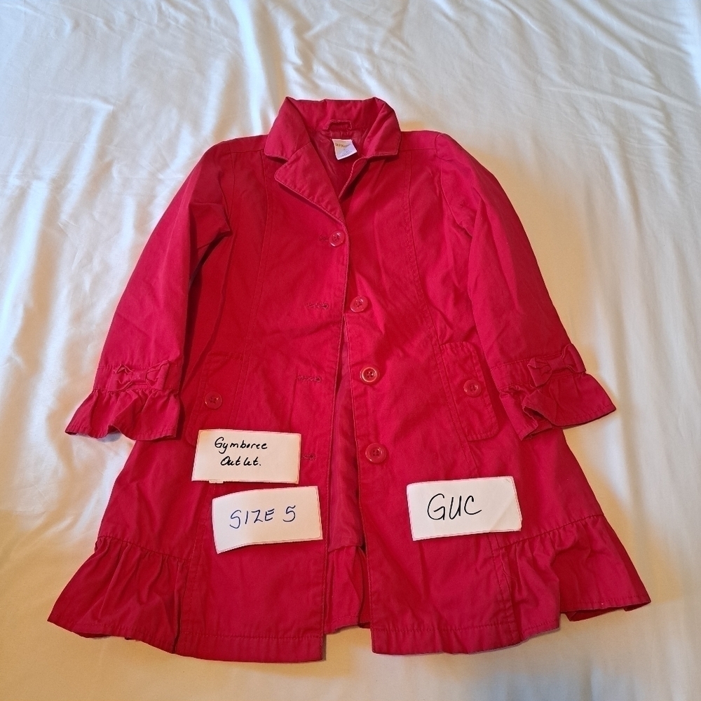Gymboree girls size 5 outlet girls red light weight coat